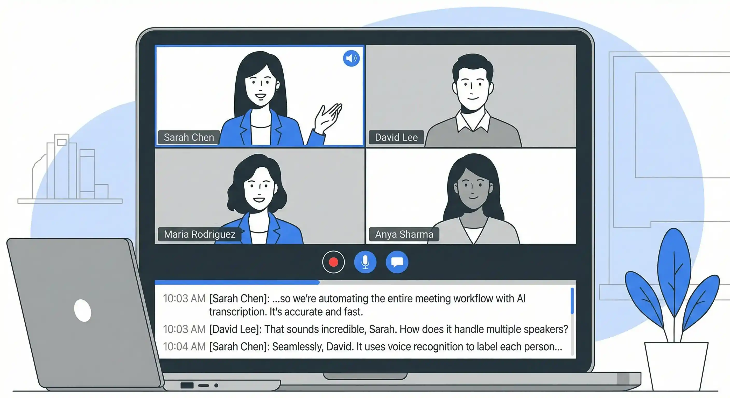 Automatic Meeting & Call Transcription
